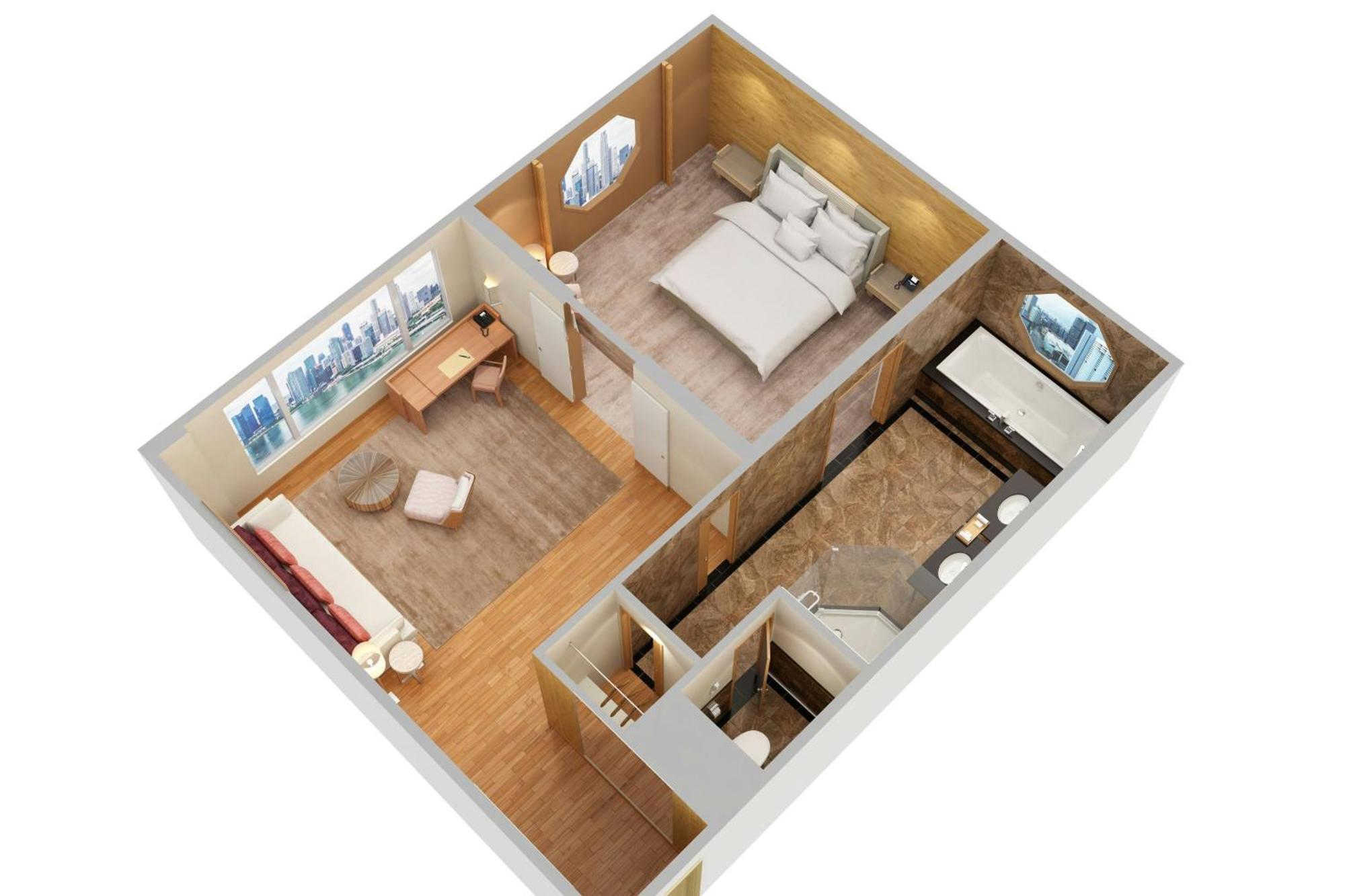 The Ritz-Carlton, Millenia Singapore Ngoại thất bức ảnh 3D floor plan